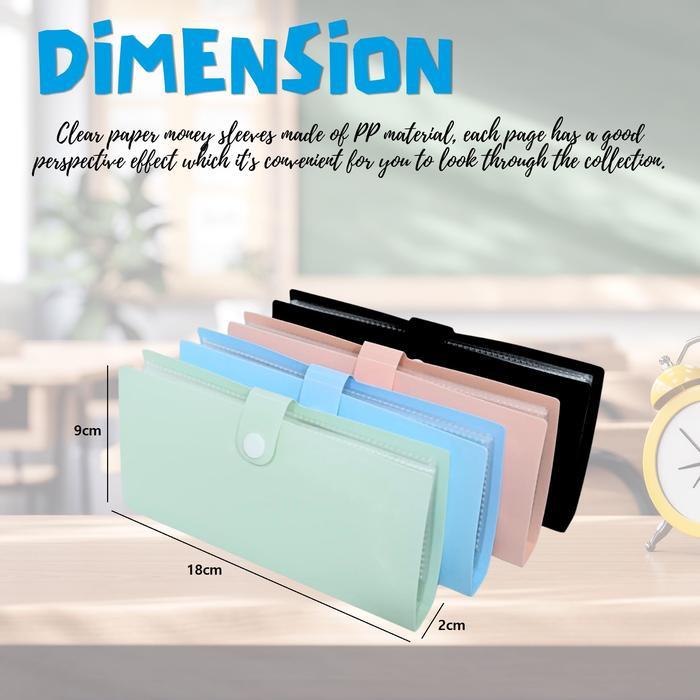 Album Uang Kertas Mini / Map Menabung / Portable Cash Holders for Collector / Organizer Koleks Uang