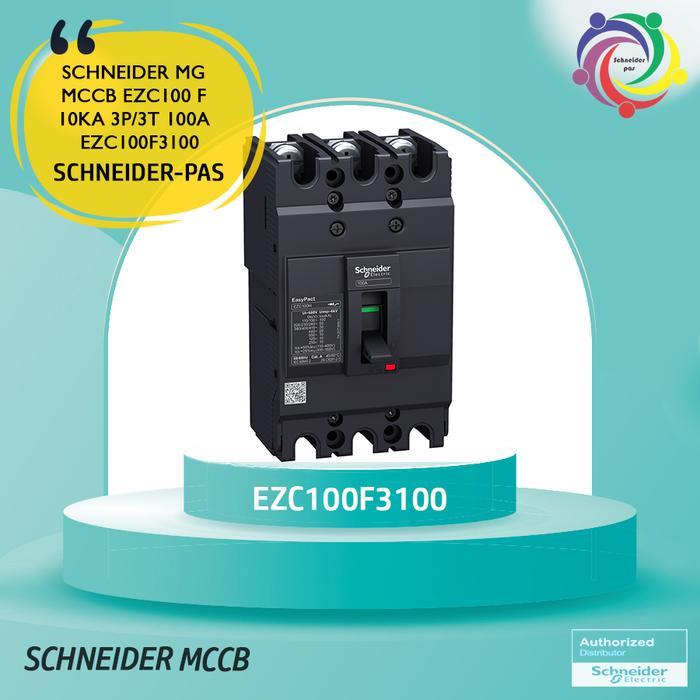 SCHNEIDER ELECTRIC EASYPACT EZC MCCB EZC100F 100A 3P/3D - EZC100F3100