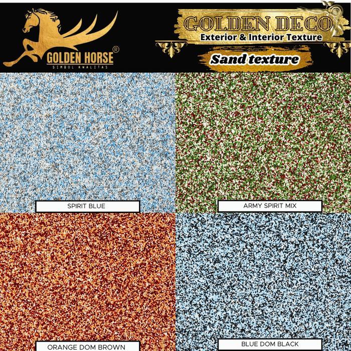 Cat Dinding Sand texture Golden Deco 20 kg - Golden horse