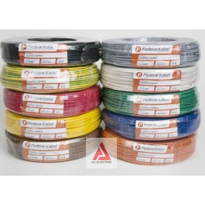 Federal Kabel Serabut Nyaf 1X10Mm Kabel Tunggal 1Core Jenis Serabut Dengan Ukuran 10Mm