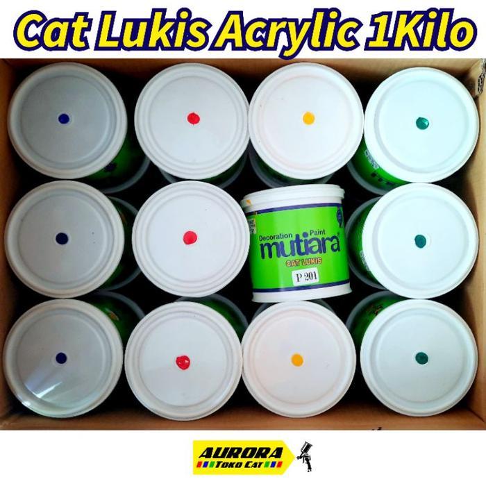 Terlaris Cat Lukis Mutiara / Aga Lukis Acrylik 1Kilo Cet Akrilik Cat Minyak