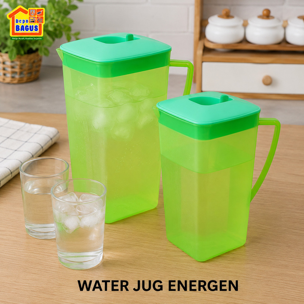 Ceret Kapasitas 1L / Teko Air Bahan Plastik BPA Free 1000ml / Water Jug Energen
