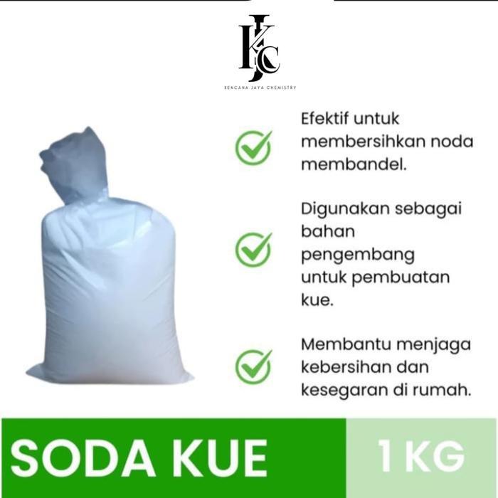 NEW Sodium bikarbonat / Natrium bikarbonat / Baking Soda / Soda Kue 1kg