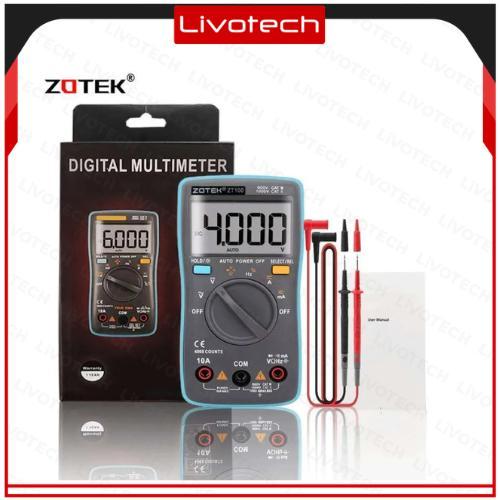 Livo Zotek Zt100 Multimeter Digital Avometer Multi Tester Ac Dc Zt-100