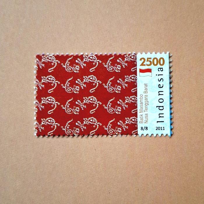 Perangko/Prangko INDONESIA. BATIK MASAMBO, NUSA TENGGARA BARAT