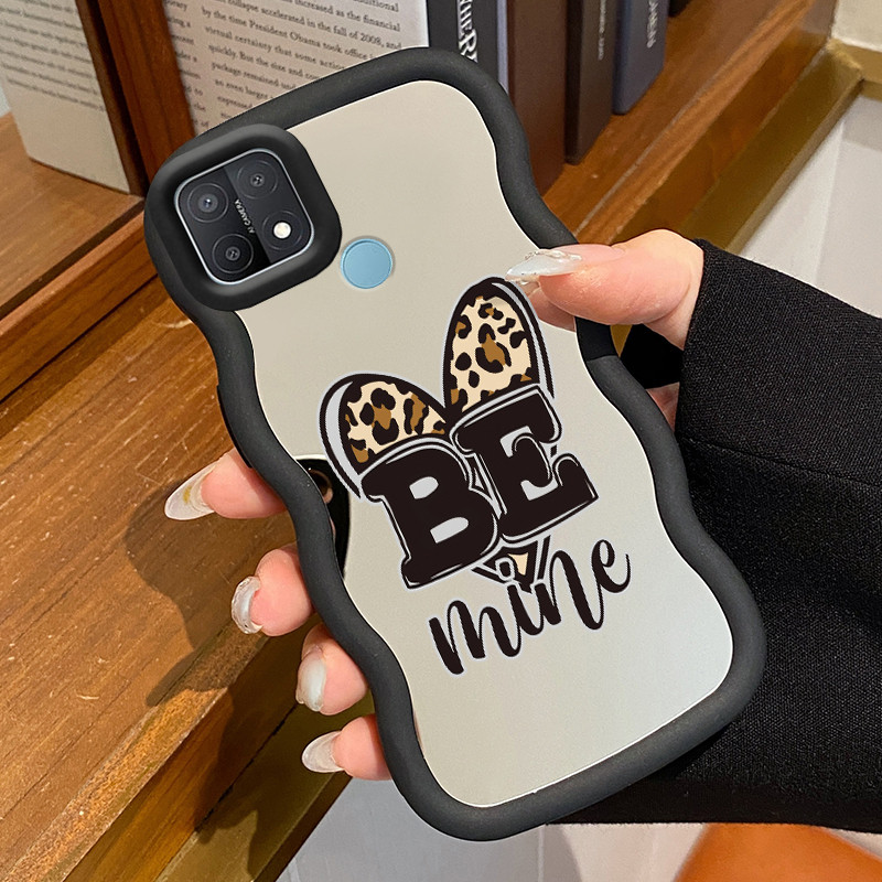 Casing Untuk OPPO A15 A15s A35 4G Case Casing HP Pola Cinta cetak macan macan Kesing Cesing Macaron 
