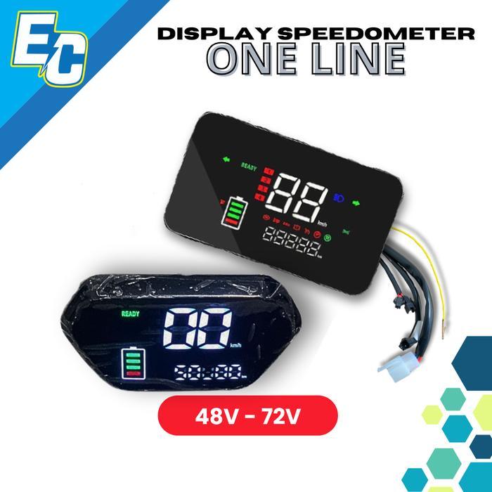 Display Speedometer Motor Listrik One Line Yxt 48V - 72V