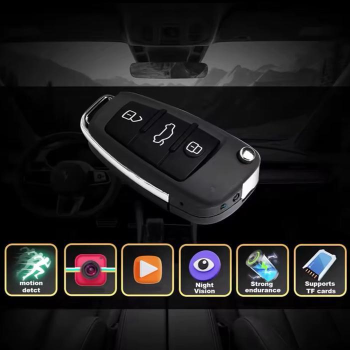 READY Kamera Mini Kunci Mobil CCTV Spy Camera Tersembunyi Video Recording Foto Voice Car
