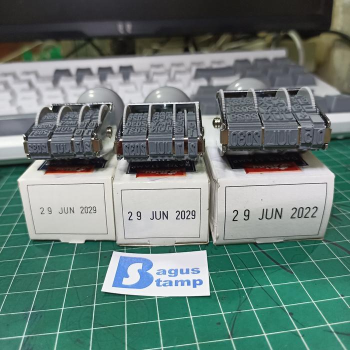 Stempel Tanggal Tanggalan Manual Kecil Mini Shiny 3mm 4mm 5mm D3 D4 D5 D-3 D-4 D-5