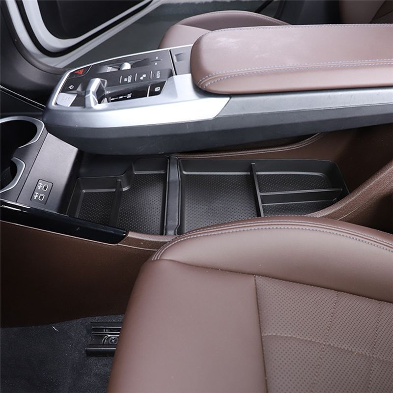 FOR BMW X1 U11 2023 2024 CENTER CONSOLE LOWER ORGANIZER TRAY - UNDER CONSOLE STORAGE BOX ACCESSORIES