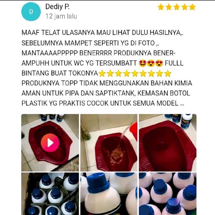 TERLARIS Bio One Pengurai WC Mampet Bio One 100% aman untuk saluran READY