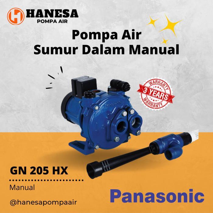 Mesin Pompa Air Panasonic GN 205 HX / Pompa Air Sumur Dalam Manual / Non Automatic Jet Pump / Deep W