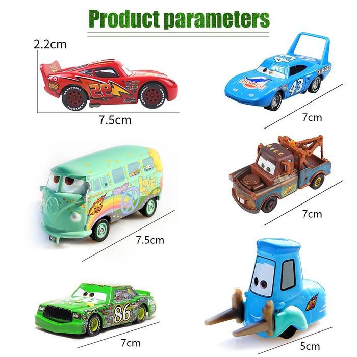 TERBARU Disney Pixar Cars Mainan Diecast Mini Cars Racers McQueen Mater Fillmore Mini Fure Mainan