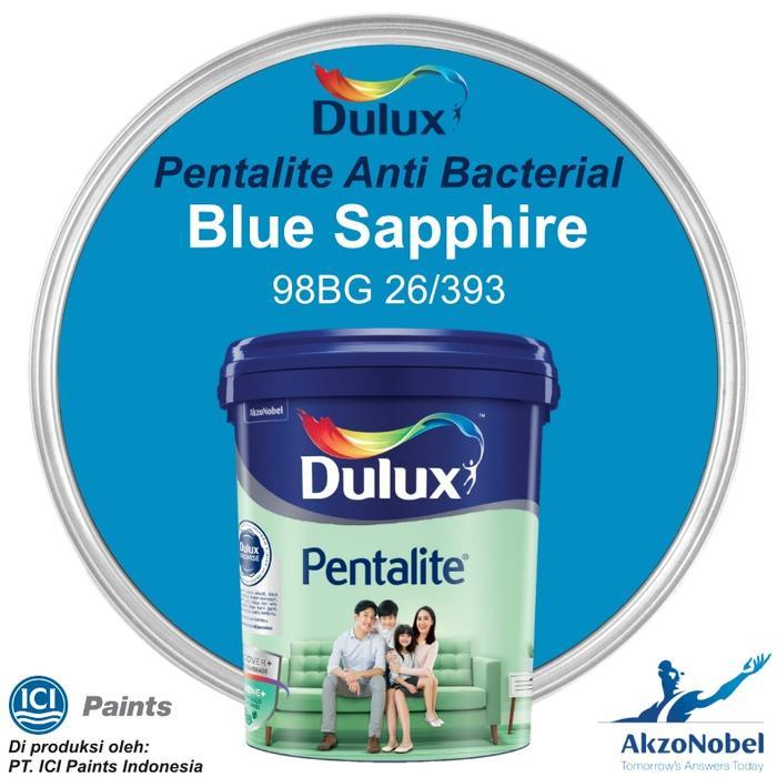 Cat Dulux Pentalite Antibac 2.5 Lt - Blue Sapphire 98Bg 26/393 #Gratisongkir