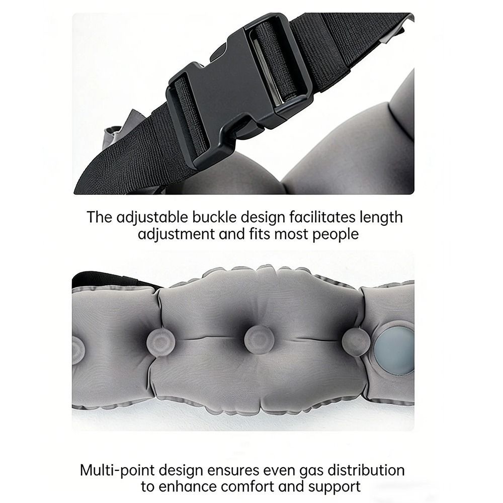 Portable Inflatable Lumbar Pillow with Storage Bag Press SelfInflation Lumbar Support Cushion