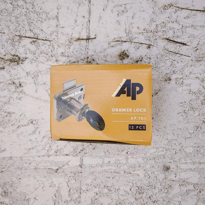GROSIR 1 BOX ISI 12 AP KUNCI LACI / DRAWER LOCK LEMARI 101 16MM