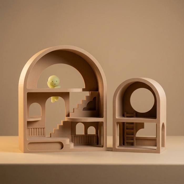 READY Smiski House Connecting Display Rak Pajangan Fur Blindbox