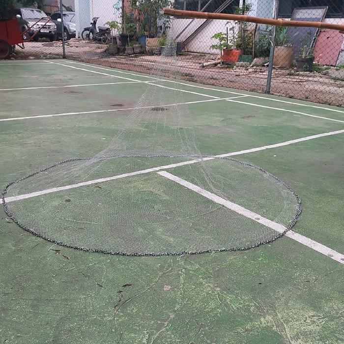 Promo Jala Ikan Dan Jala Udang Kecrik 1,3 Meter Lubang Jari Kelingking Jala Ikan Jala Sungai Jala