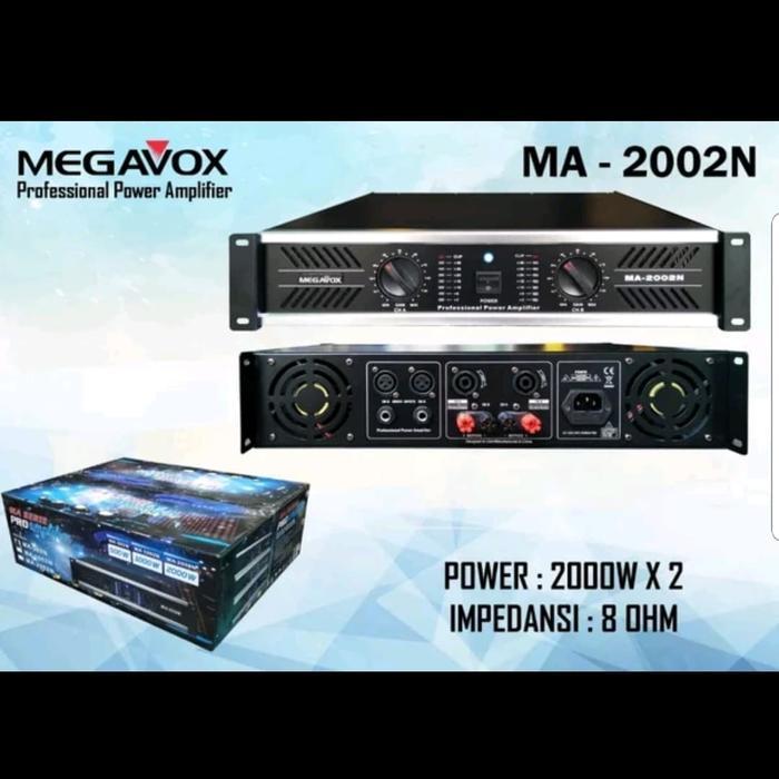 POWER AMPLIFIER MEGAVOX MA2002N/MA 2002N 2 X 2000 TT