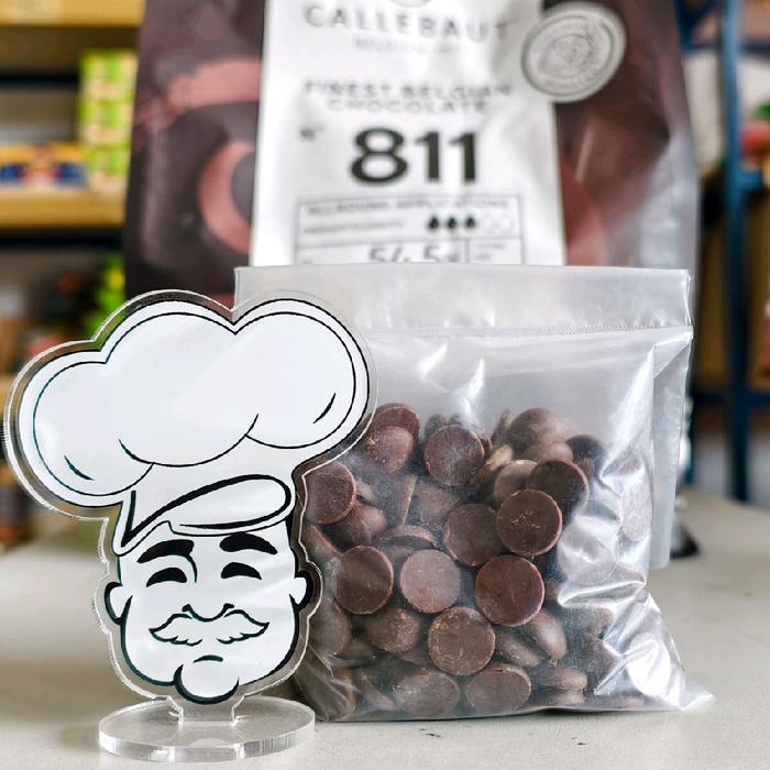 Cesso.Shop- Dark Cokelat Callebaut 811 / Coklat Converture Callebaut / Callebaut Dark Chocolate 811