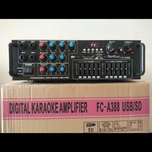 Amplifier Firstclass Fc-A388 / Fc A 388 Bluetooth Usb Original #Gratisongkir