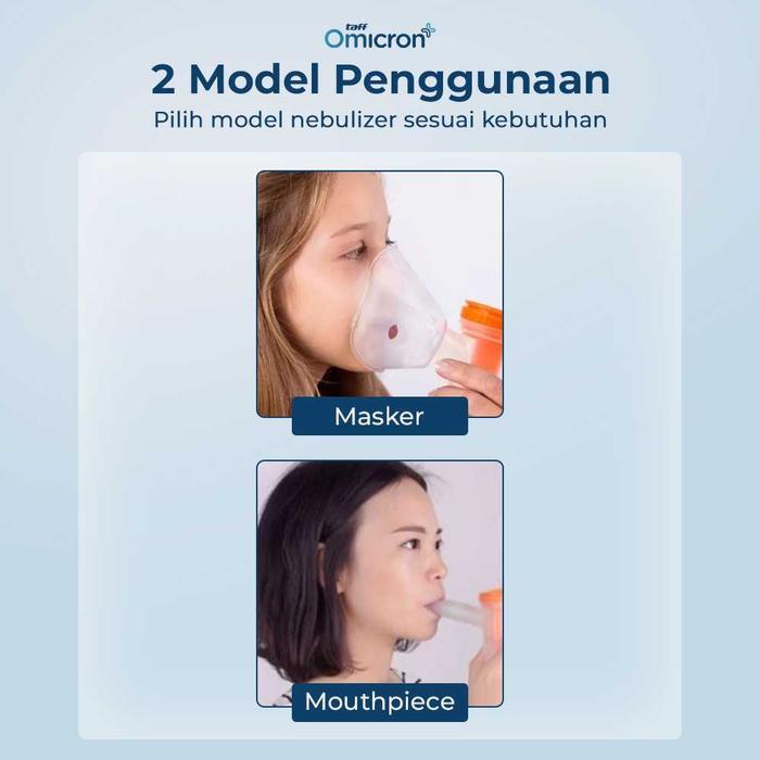 Promo Taffomicron Alat Nebu Portable Inhaler Uap Obat Terapi Pernapasan Asma Nebulizer Mask -