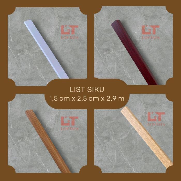 Flash Sale Lt - List Wpc Dinding List Siku Penutup Wpc Wall Panel Dan Tangga Rumah / Sudut Siku Wpc