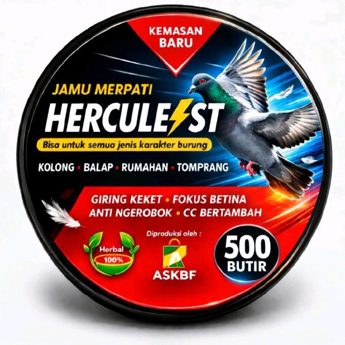 Jamu Merpati Kolong Herculest 500 Butir Jamu Giring keket - Merpati Stabil tinggi - Merpati giring