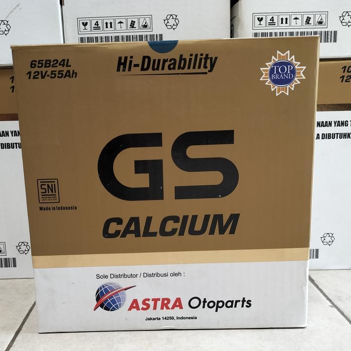 AKI MOBIL GS CALCIUM ASTRA 65B24L / NS60L 12V-55AH