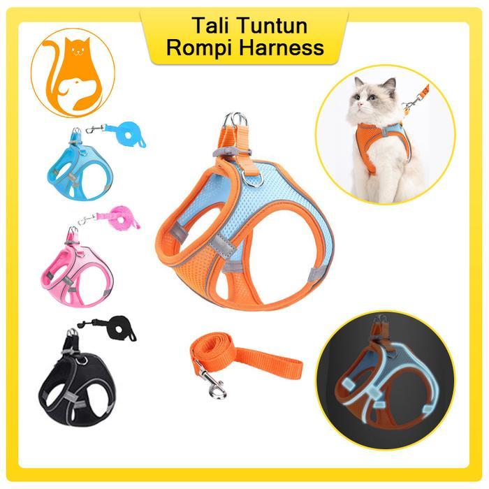 PREMIUM Tali Tuntun Rompi Harness Kucing Tali Kucing Harness Tali Tuntun Harness Kucing Anjing Rompi
