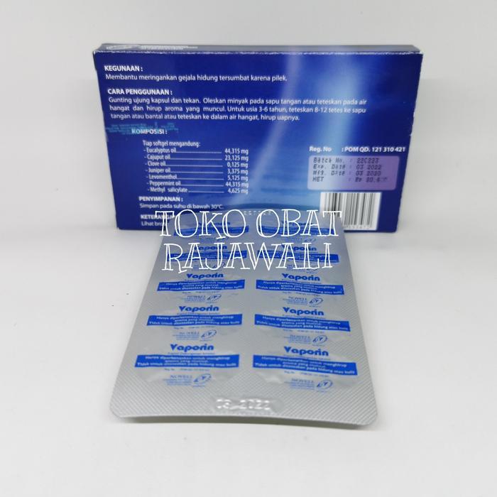 TERBARU vaporin kapsul untuk melegakan pernapasan pada bayi perbox 10 pcs