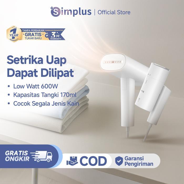 Midea - Super Deals Setrika Uap Genggam Lipat Tangki Air 170Ml Low Watt 600W Setrika Pakaian Uap