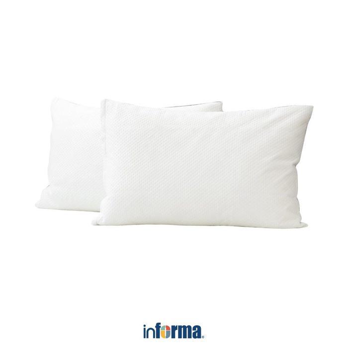 Informa Sleep Pelindung Bantal Sandwich Bamboo - Putih Sarung Bantal Pillow Protector Cover Tidur