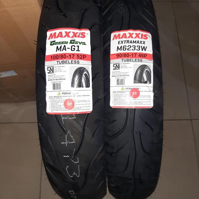 Best Seller Paket Ban Luar Maxxis 90/80-17&100/80-17