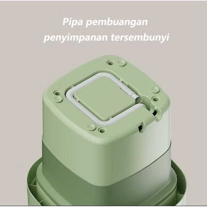 MESIN CUCI MINI DENGAN PENGERING KECIL LIPAT MESIN CUCI PORTABLE RINGAN MESIN CUCI BINATU PERJALANAN