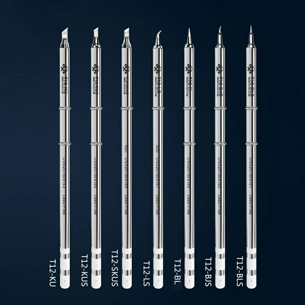 SALE OSS T12 Series Tip Electric Soldering Tips For Hakko Fx951 T12-X T12-D ST91 ST92 Soldering Stat