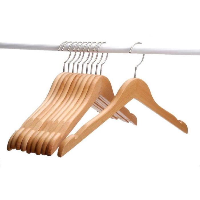 ..- 12 Pcs Hanger Kayu Baju Aesthetic // Gantungan Baju Aesthetic