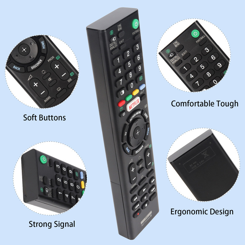 RMT-TX100A New Remote Control for Sony Smart TV KDL-43W800C KDL-43W800D KD-49X8500C KD-49X8300C KDL-