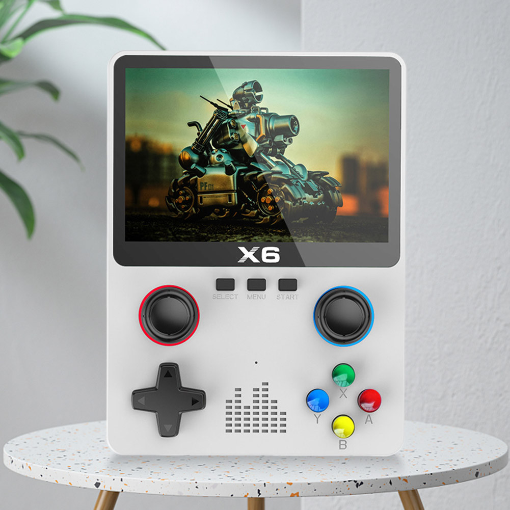 X6 Mini Game Console 3.5 Inch IPS Screen Portable Retro Game Console ATJ22735 32bit RISC Support Han