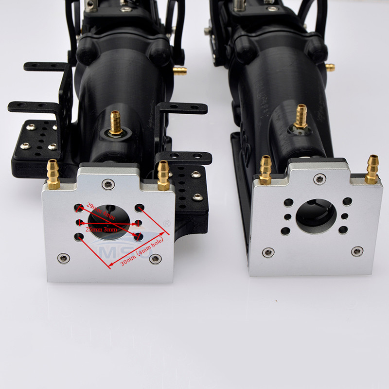 MSQ 40mm Water Jet Boat Pump Spray Water Thruster With Reversing bucket 4/5mm Shaft for RC Model Jet