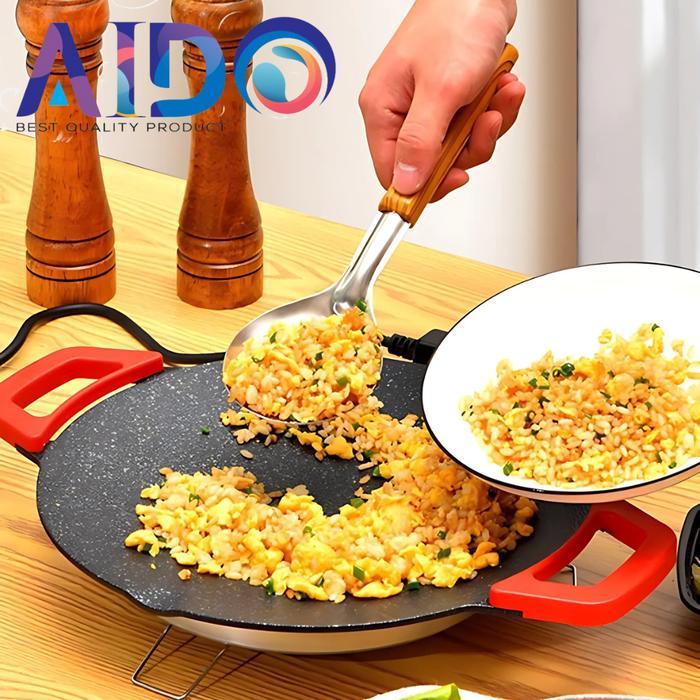 Panggangan Listrik Grill Bbq Elektrik Alat Pemanggang Listrik / Tempat Pemanggang Bulat Bbq Piring