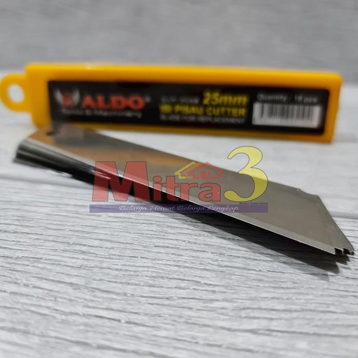 ((((()paling dicari] REFILL / ISI Mata Pisau Cutter Besar ALDO Heavy Duty Super Sharp 25mm