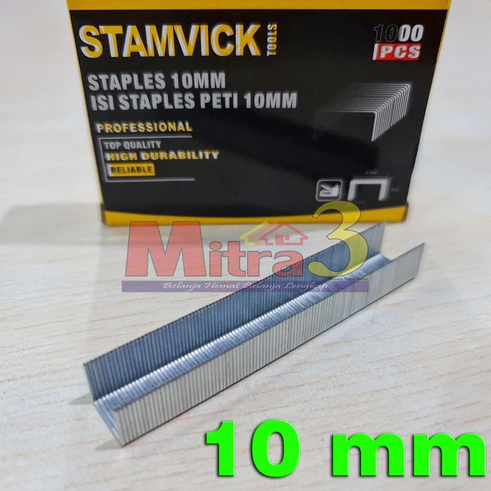&<&<&<&] Isi Staples Hekter Tembak STAMVICK 10 mm Mata Stapler Gun Tacker 10mm
