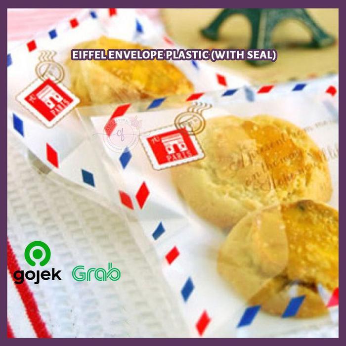 ] Plastik Cookies Kue Kering Eiffel Envelope Plastic (With Seal)