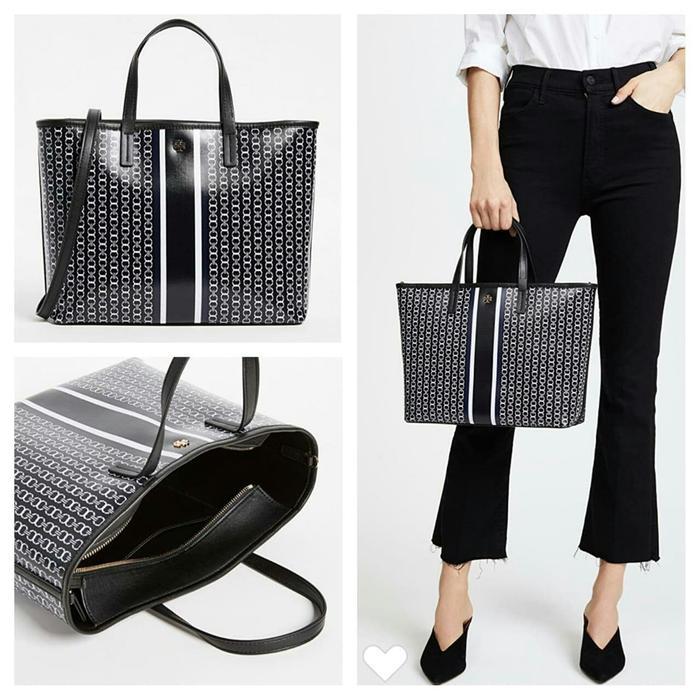 TERMURAH Tory Burch Gemini Limk Small Tote Black