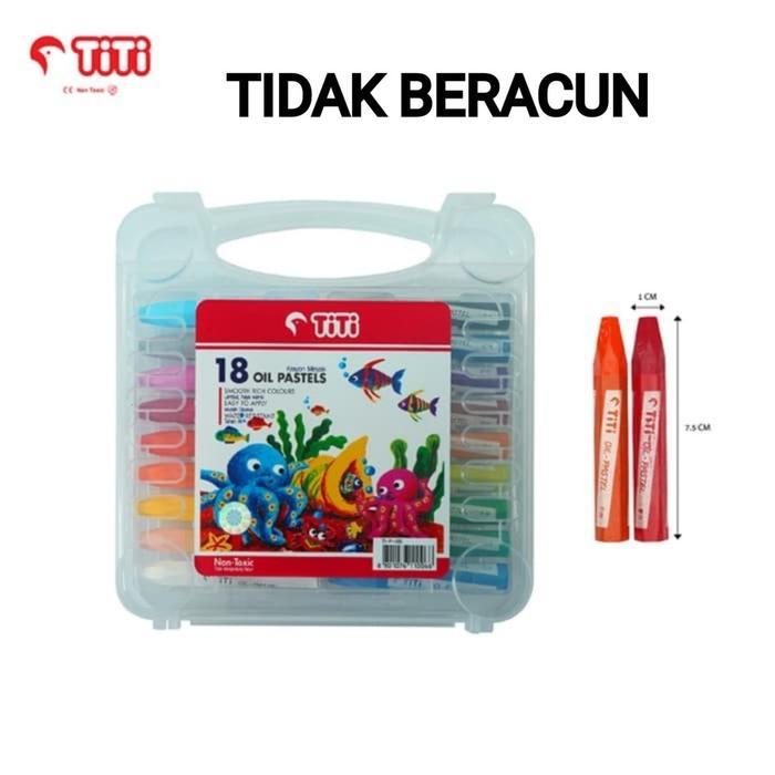 rttk- Crayon Joyko 18 Warna/Krayon Murah Joyko 18Warna/Oil Pastels Joyko Krayon Mewarnai