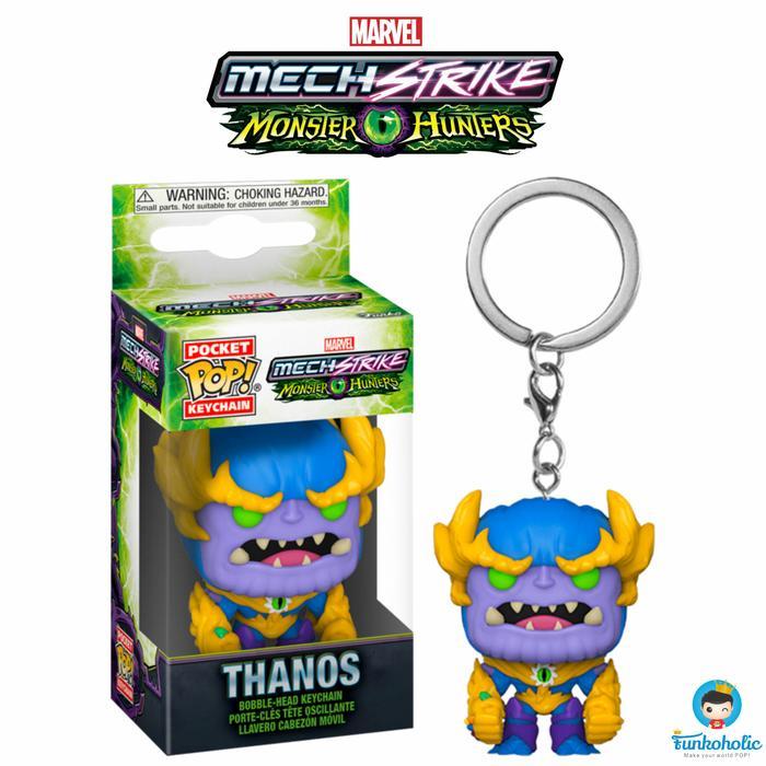 Funko Pocket Pop Keychain Marvel Mech Strike Monster Hunters - Thanos