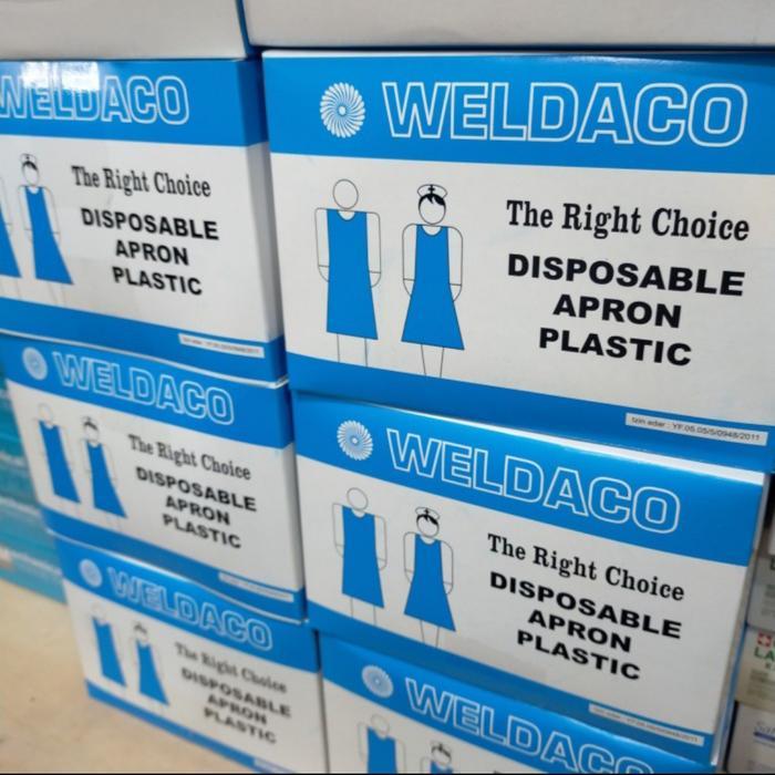 Apron plastik medis/ celemek apron