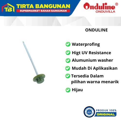4p23- Onduline Sekrup + Tutup Brown / Screw / Paku Onduline 20Pcs