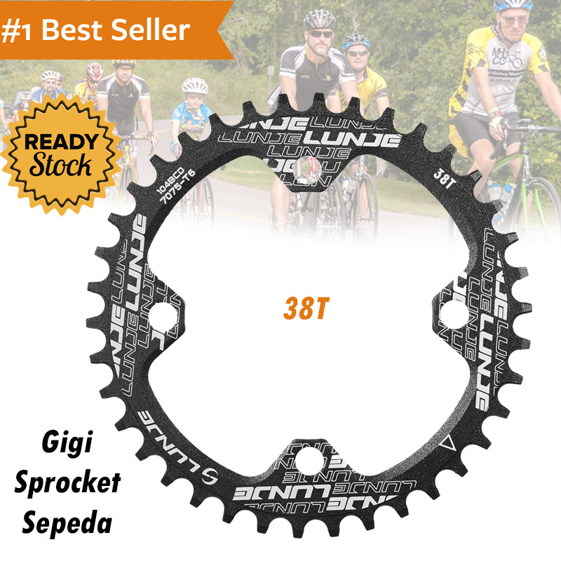 Gigi Sprocket Sepeda Aluminium Round 38T SproketSparepart Sperpat Spare Part Onderdil Rantai Rante S